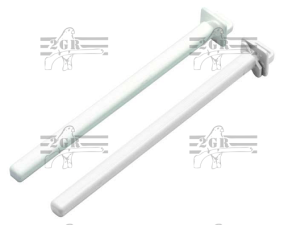 7" White Plastic Twist in Perch - 2GR - Canary and Finch Cage Accessories - Bird Supplies